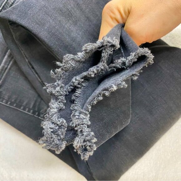 Levi’s Washed Black Black Tab Mile High Super Skinny Distressed Raw Hem Jeans 27 - Picture 8 of 15